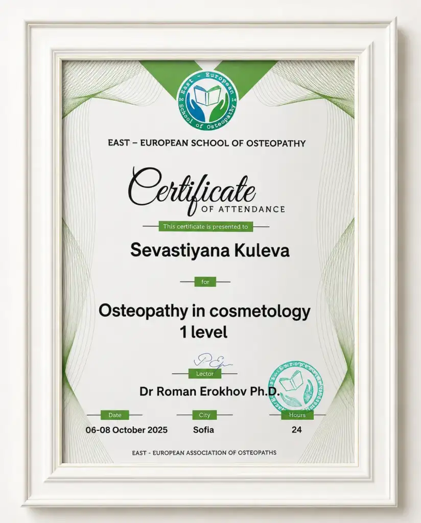 osteophaty in cosmetology sevastyana kuleva